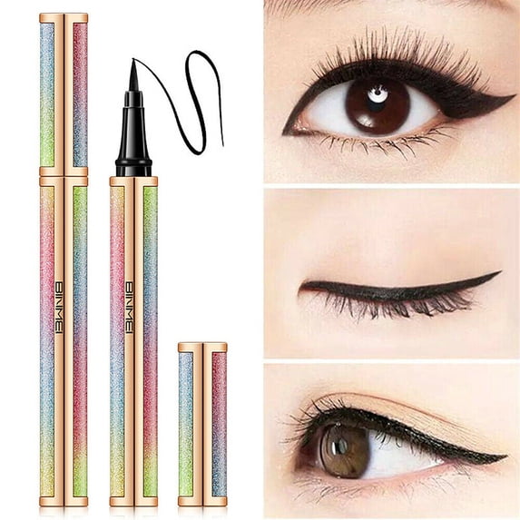 2 Pack Marble Cat Bold Eye Liquid Fast-dry Long-lasting Waterproof Eyeliner
