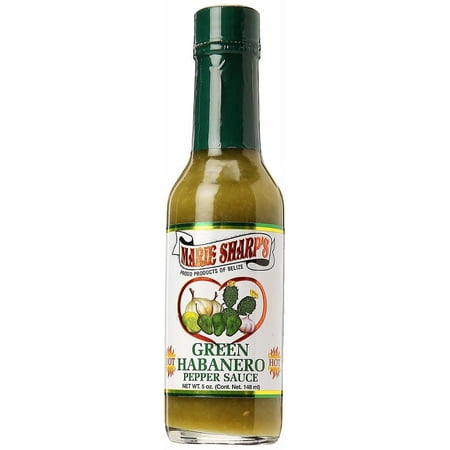 (2 Pack) Marie Sharp's Green Habanero Pepper Sauce, 10 oz