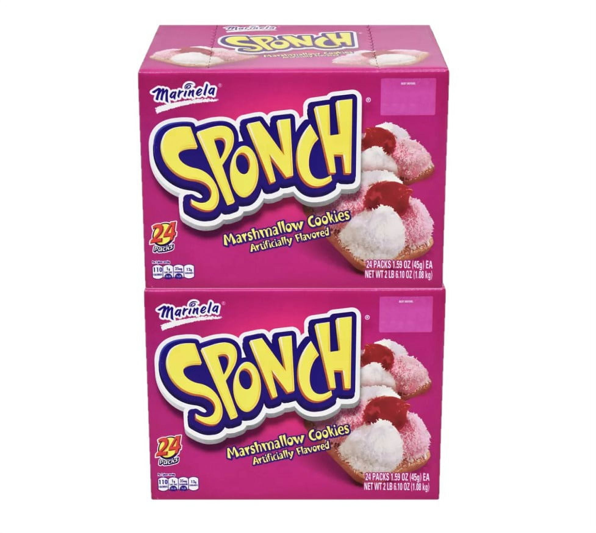 2 Pack | Marinela Sponch Marshmallow Cookies (1.59oz / 24pk)