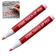 thumbnail image 1 of 2 Pack Marker Pen for Restoring Faded Grave Inscriptions, Fast-Drying Stone Touch Up Pen, Paint Markers for Granite Headstones Grave Marker Mug, Red, 1 of 5
