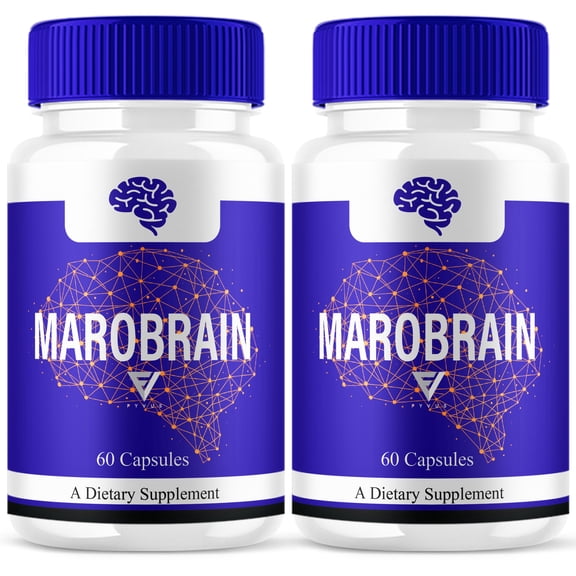 (2 Pack) Marobrain Memory Pills, Maro Brain Support Supplement (120 Capsules)