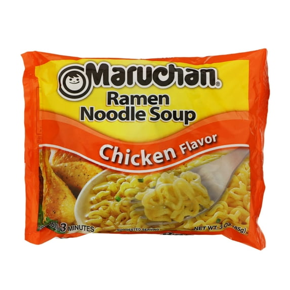 2 Pack - Maruchan Chicken Flavor Ramen Noodle Soup - 3 oz Packaging may vary