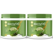 2 Pack MatchaFitty   Natural Daily Powder Formula Designed to Align with Fitness Goals, Support an Active Lifestyle & Body Balance 60 Servings