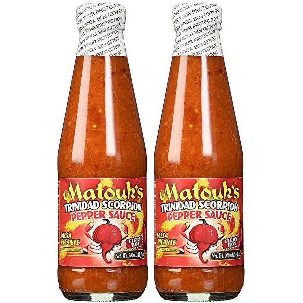 (2 Pack) Matouk's Trinidad Scorpion Pepper Sauce, 10 oz