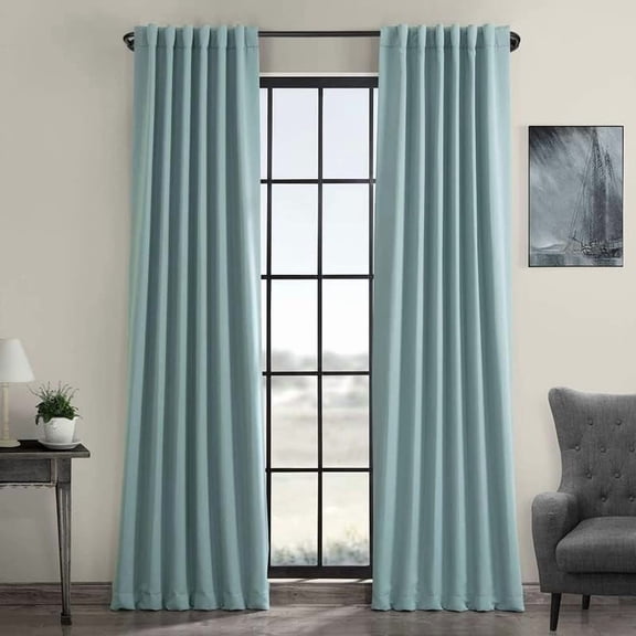 2 Pack Matte Black Curtain Rods 28-48", Room Darkening Curtain Rods Wrap Around Design, Metal Single Drapery Rod, Adjustable Blackout Curtains Rod for Window Darkening Curtains
