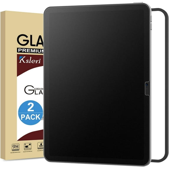 2 Pack Matte Glass Screen Protector for iPad A16 11 Inch (2025 11th Generation) / iPad 10th Generation 10.9” 2022 (Not Privacy) Anti Glare Anti Fingerprint Tempered Glass with Alignment Frame