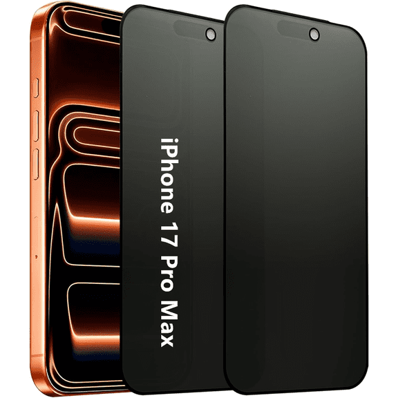 2 Pack Matte Privacy Screen Protector for iPhone 17 Pro Max, Anti-spy Anti-glare Eye Protection Tempered Glass Film, Smooth & Sensitive Touch