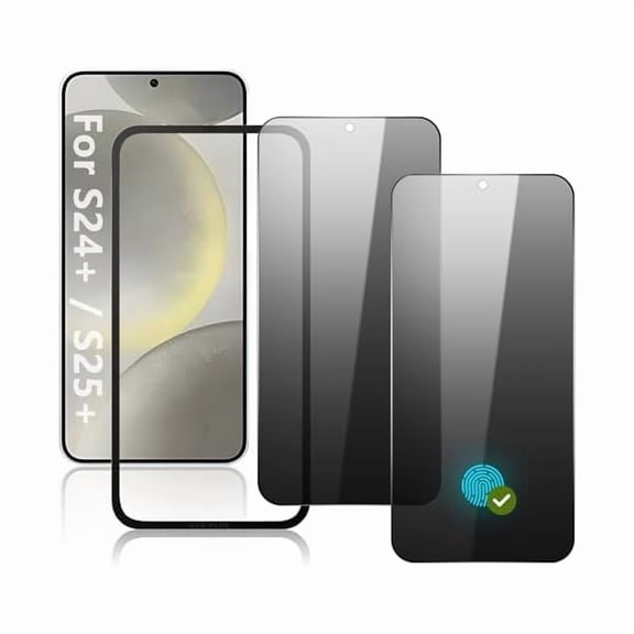 2 Pack Matte Screen Protector for Samsung Galaxy S24 Plus and S25 Plus,Anti-Glare,Anti-Scratch, Smooth and Responsive Absolute Fingerprint Compatibility Touch Screen