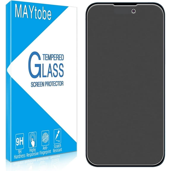 [2-Pack Matte Screen Protector for iPhone 15 Pro, iPhone 15 Tempered Glass, Anti-Fingerprint, Smooth as Silk, Anti Scratch, Anti-Reflection, Easy to Install