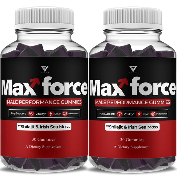 (2 Pack) Max Force Gummies for Men, MaxForce Support Supplement (60 Gummies)