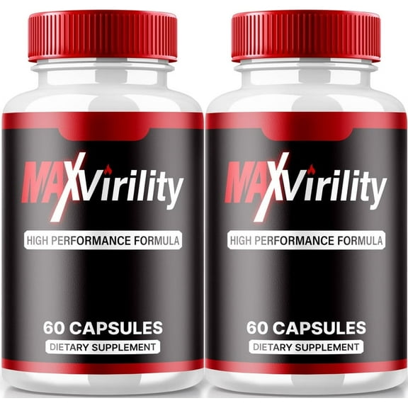 (2 Pack) Max Virility Capsules, MaxVirility Dietary Supplement, All-Natural Pills to Support Muscle Health and Overall Wellness, Official Pastillas Reviews (120 Capsules)