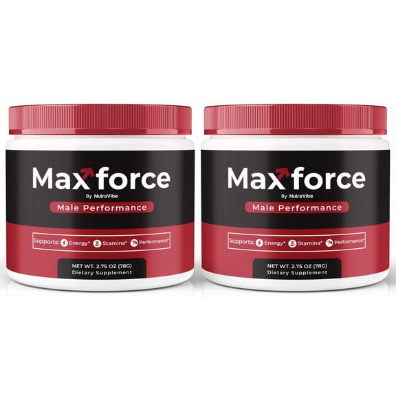 (2 Pack) MaxForce Official Max Force Powder with a Natural Daily Blend for Energy & Wellness | Clean, Gentle, Easy-to-Take Powder for Everyday Sharpness (60 Servings)