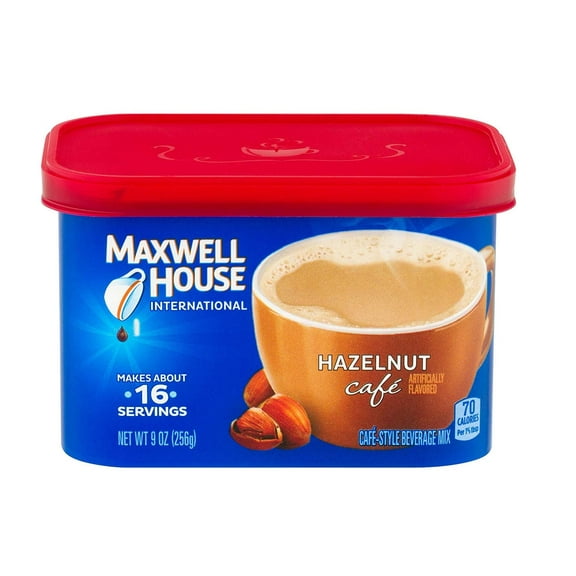 2 Pack Maxwell House International Cafe Hazelnut Beverage Mix