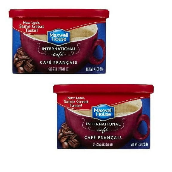 ( 2 Pack ) Maxwell House International Francais Cafe Beverage Mix, 7.6 Oz Canister