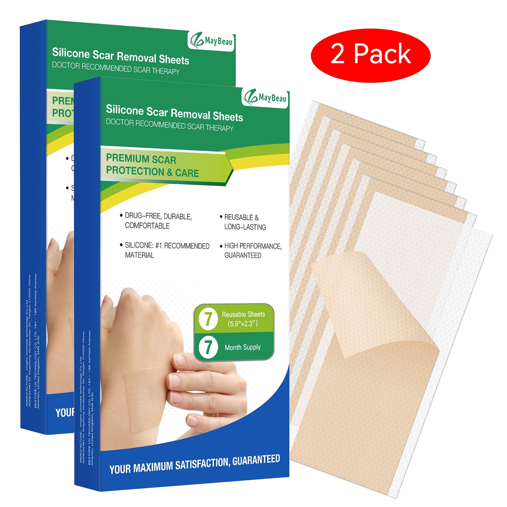 Scar therapy best sale silicone sheets
