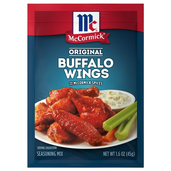 2 Pack - McCormick Original Buffalo Wings Seasoning Mix - 1.6 oz Packaging may vary