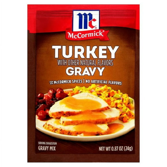 2x-McCormick, Turkey Gravy Mix, 0.87 oz(packaging may vary)
