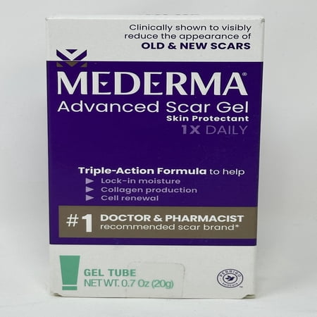 2 Pack - Mederma Advanced Allantoin Gel 0.70 oz Each