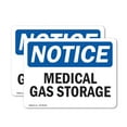 thumbnail image 1 of (2 Pack) Medical Gas Storage OSHA Notice Sign 24 Inch X 18 Inch Vinyl Label Decal Sticker Weather Resistant, UV Protected for Workplace, Business, and Construction Site, Made in the USA, 1 of 7