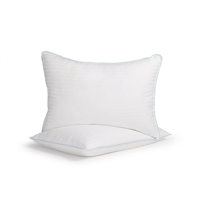 2 Pack Medium Firmness Down Alternative Bed Pillow, Standard - eLuxury
