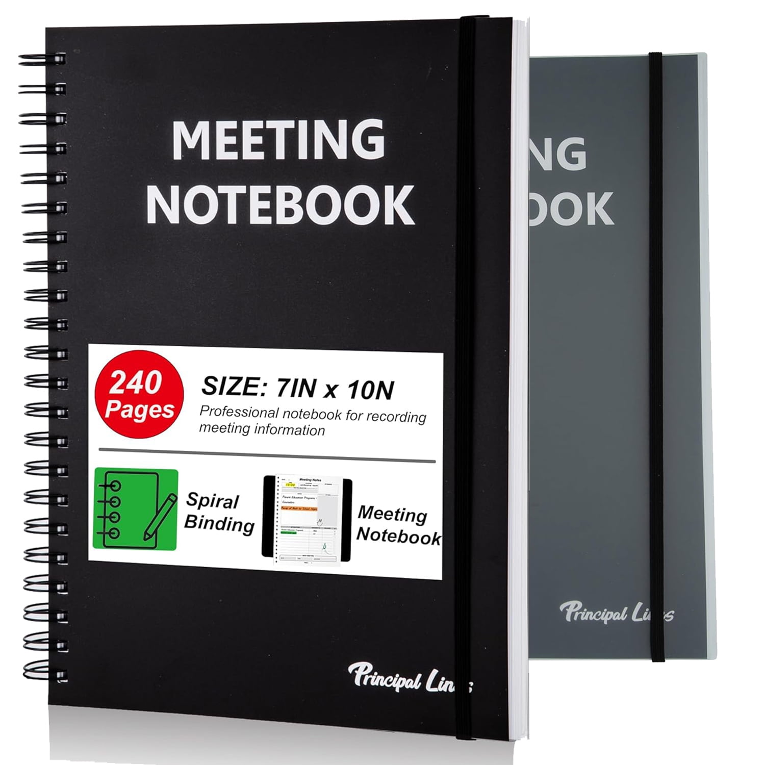 Meeting Notebook For Work With Action Items, Meeting