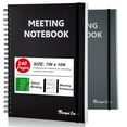thumbnail image 1 of 2 Pack Meeting Notebook for Work, Work Planner Notebook with Action Items, Office, Business, and Note Taking, 240 Pages, B5 (7"x10"), 1 of 8