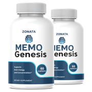 2 Pack Memo Genesis Brain and Memory Support Supplement, Memo Genesis Pills Premium Formula - 120 Count