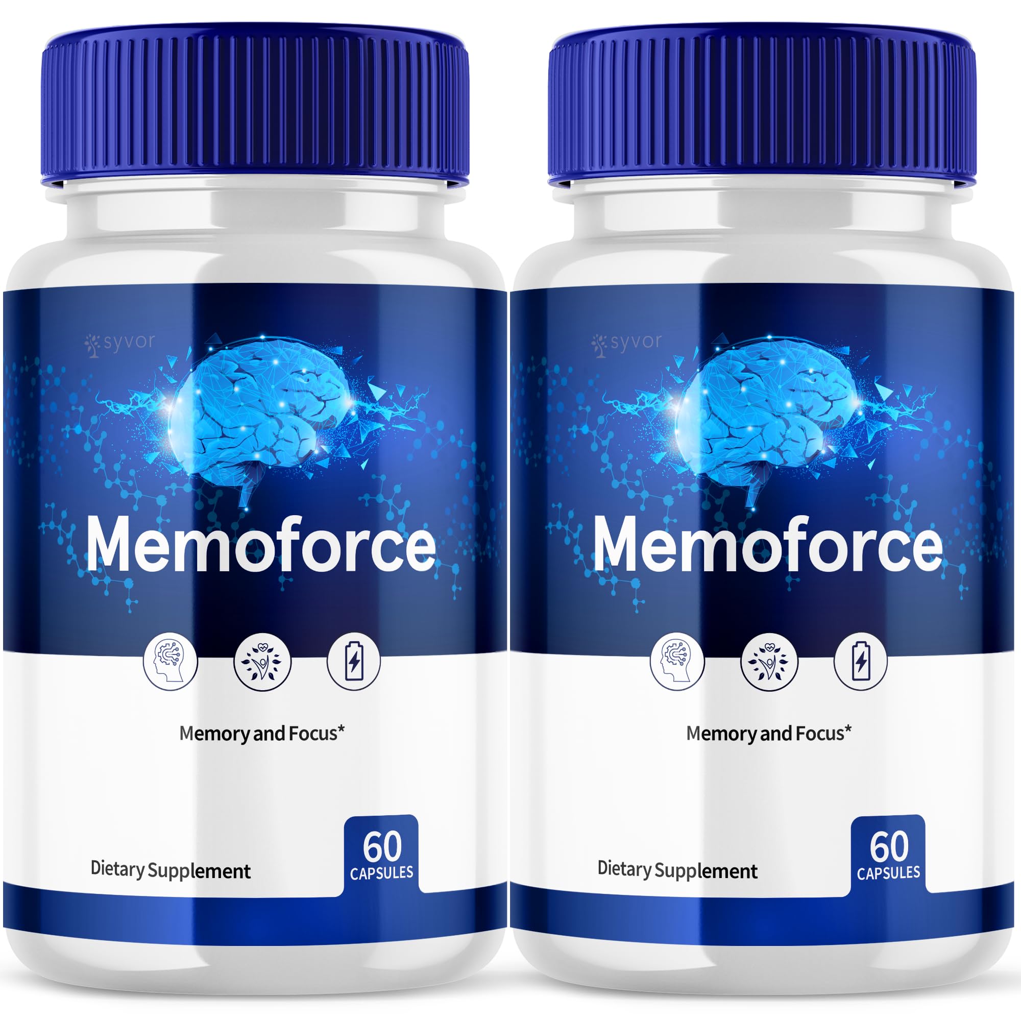 2 pack memoforce brain supplement capsules kmc2memoforce brain