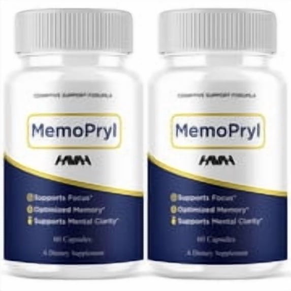 (2 Pack) Memopryl Advanced Brain Health Capsules, Memo Pryl Daily Nootropic Support (120 Capsules)