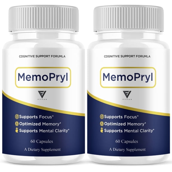(2 Pack) Memopryl Nootropic Capsules, Memo Pryl Advanced Formula (120 Capsules)