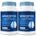 thumbnail image 1 of (2 Pack) MemoryOn – Daily Formula with a Natural Blend to Help Maintain Focus, Memory & Concentration | Clean, Gentle, Easy-to-Swallow Memory On Capsules for Everyday Sharpness (120 Capsules), 1 of 10