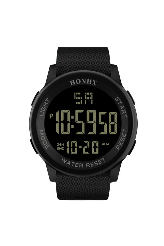 (2-Pack) Men Sport Wrist Digital Mens Led Digital Analog Men's Camping Watches for Men Women Mens Wrist for Men Digital Large Face