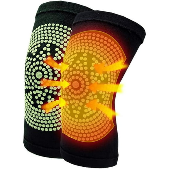 2 Pack Men Women Knee Braces Knee Compression Sleeve Winter Warm Thermal Cotton Leg Warmer Support for Cycling Skiing Running Tendonitis Arthritis Pain Relief Knee Pads Protector (Black)