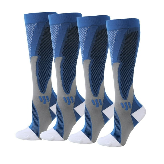 2-Pack Men Women Light Compression Sports Running Socks Elastic Stockings