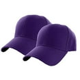 thumbnail image 1 of 2-Pack Men Women Washed Distressed Twill Cotton Baseball Cap Adjustable Size Plain Blank Solid Color Trendy Trucker Hat for Mens Headwear for Workout & Everyday Wear Hot Pink One Size, 1 of 3