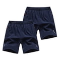 thumbnail image 1 of 2-Pack Men's 5" Athletic Running Shorts Quick Dry Elastic Waist Shorts Basketball Workout Gym Hiking Shorts with Side Pockets Drawstring Shorts,Blue S, 1 of 3