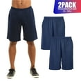 thumbnail image 1 of 2 Pack Men’s Athletic Shorts Running with Pockets Drawstring S-3XL Regular Big & Tall Solid Elastic Waist Training Gym Workout Sports Bottoms Menswear, 1 of 4