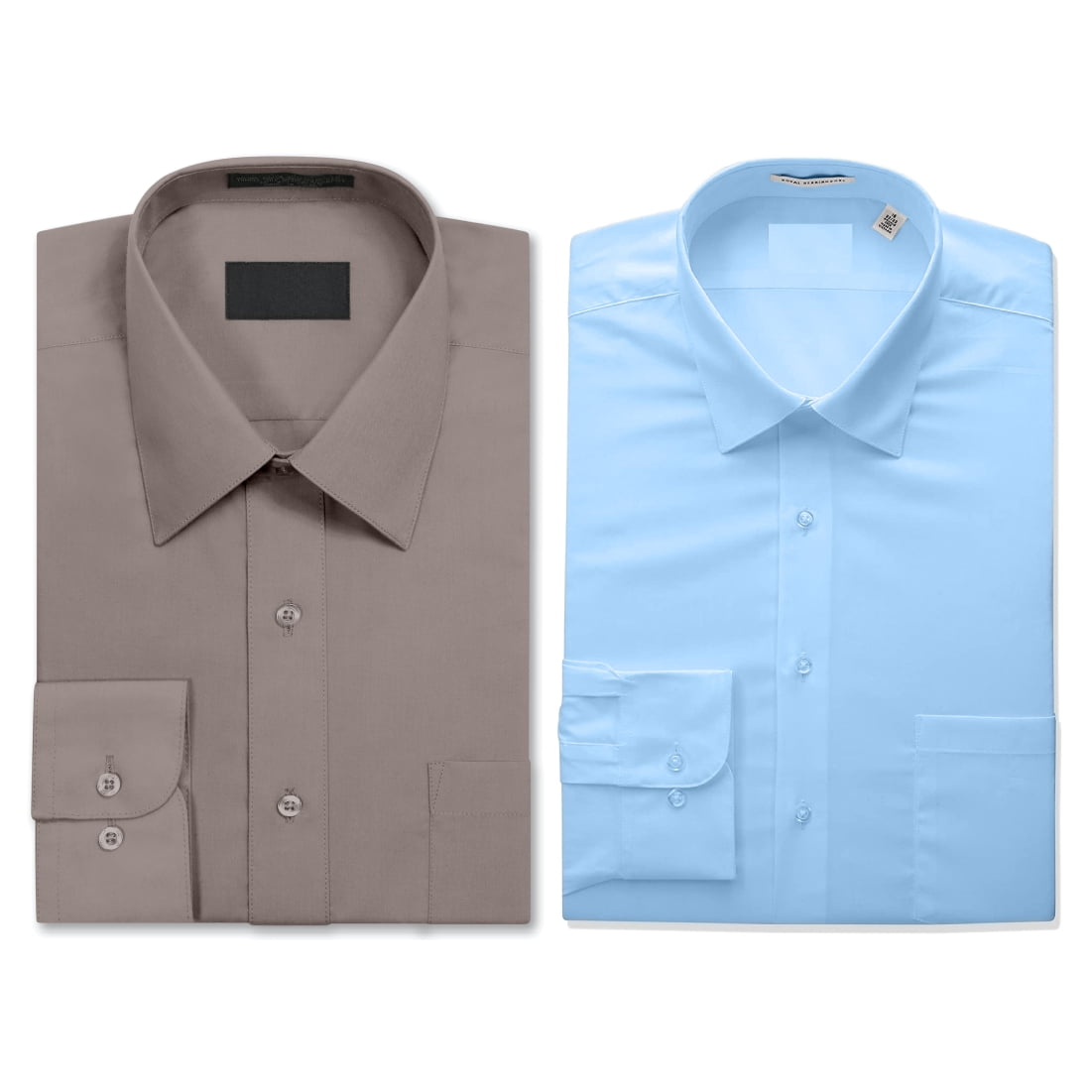 Berlioni Men's Long Sleeve Button Up Dress Shirt