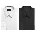 thumbnail image 1 of 2 Pack Men's Berlioni Regular Fit Long Sleeve Dress Button up Solid Dress Shirt, 1 of 3