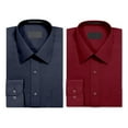 thumbnail image 1 of 2 Pack Men's Berlioni Regular Fit Long Sleeve Dress Button up Solid Dress Shirt, 1 of 3