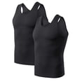 thumbnail image 1 of 2 Pack Men's Compression Shirts Stretch Tank Tops Undershirts, 1 of 8