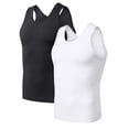 thumbnail image 1 of 2 Pack Men's Compression Shirts Stretch Tank Tops Undershirts, 1 of 8
