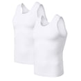 thumbnail image 1 of 2 Pack Men's Compression Shirts Stretch Tank Tops Undershirts, 1 of 8