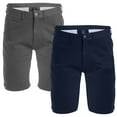 thumbnail image 1 of 2-Pack Men's Cotton Flex Stretch Chino Shorts (Sizes, 30-42), 1 of 5