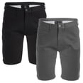 thumbnail image 1 of 2-Pack Men's Cotton Flex Stretch Chino Shorts (Sizes, 30-42), 1 of 5