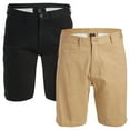thumbnail image 1 of 2-Pack Men's Cotton Flex Stretch Chino Shorts (Sizes, 30-42), 1 of 5
