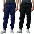 thumbnail image 1 of 2-Pack Men's Cotton Flex Stretch Cargo Jogger Pants (Sizes, S-2XL), 1 of 5
