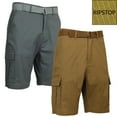 thumbnail image 1 of 2-Pack Men's Cotton Stretch Ripstop Cargo Shorts With Belt (Size - 32-42), 1 of 7