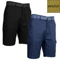 thumbnail image 1 of 2-Pack Men's Cotton Stretch Ripstop Cargo Shorts With Belt (Size - 32-42), 1 of 7