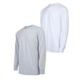thumbnail image 1 of 2 Pack Men's Cotton T-Shirts with Ridded Cuff Crew Neck Long Sleeve Classic Fit Tee S-3XL Regular Big & Tall Breathable Casual Menswear Top Streetwear, 1 of 3